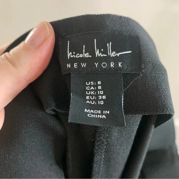 NWT Nicole Miller Wide Leg Plaid Pants M - Picture 5 of 10